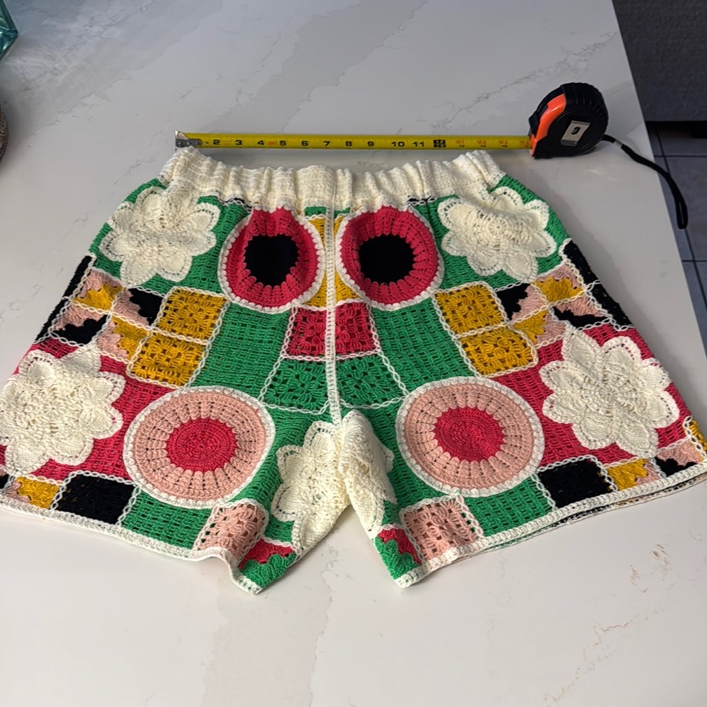 NWOT Colorful Crochet UNISEX Shorts